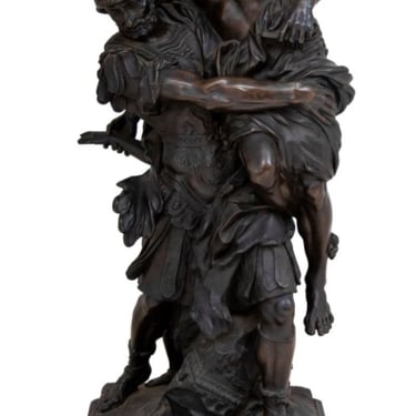 Pierre Lepautre "Aeneas Carrying Anchises" Bronze