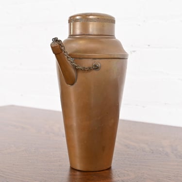 Joseph Heinrichs Arts and Crafts Copper Cocktail Shaker