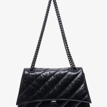 Balenciaga Woman Crush Woman Black Shoulder Bags