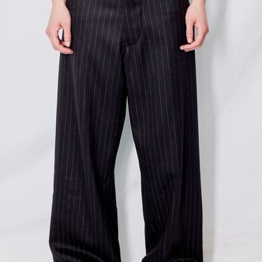 Navy Stripe Suiting Boat Pant