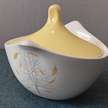 Eva Zeisel Sunglow Sugar Bowl | Hallcraft by the Hall China Co. 