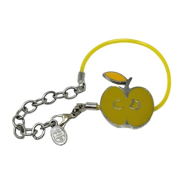 Dior Yellow Apple Logo Bracelet