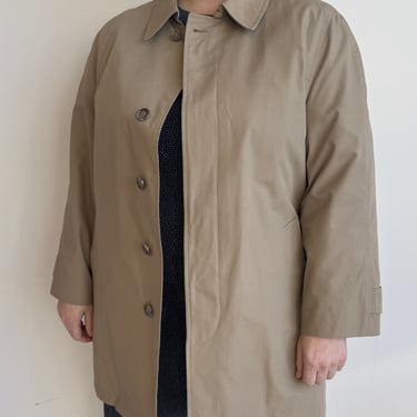 Vintage - Khaki Fur Lined Trench (1X/2X)