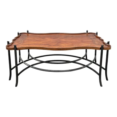 Lexington Furniture Iron Base Tray Top Coffee Table 