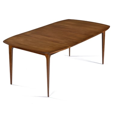 Refinished Mid-Century Modern Broyhill Brasilia Dining Table with Three Leaves 