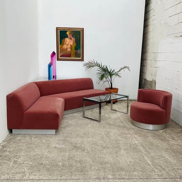 Post Modern Pink Sofa Set