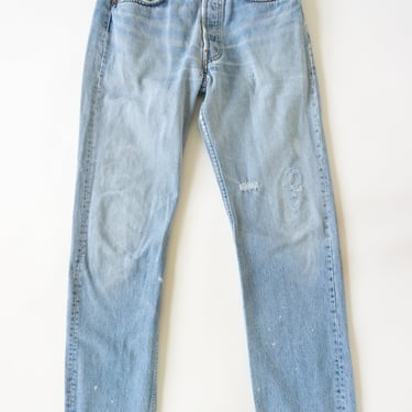 Vintage Levi's Light Wash Jeans with Knee Patches