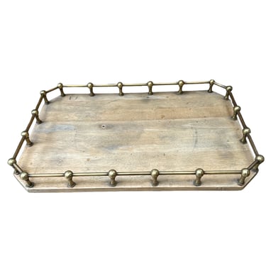 French Tray with Brass Gallery