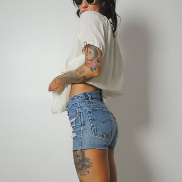 1980's Levi's Ripped & Frayed Cut Offs