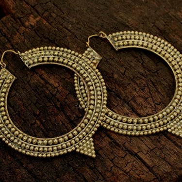 Pointed Hoop Earrings