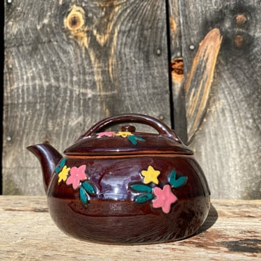 Vintage Stash Jar -- Stash Container -- Teapot Container -- Teapot Stash Tin -- Secret Storage -- Teapot Storage -- Teapot Figurine 