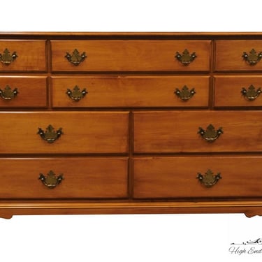 HARTFORD HOUSE Solid Hard Rock Maple Colonial Early American 57″ 10-Drawer Dresser 360-4 