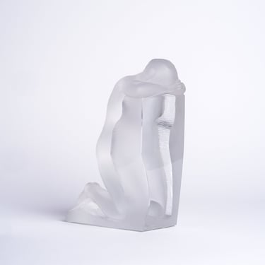 Lalique Reverie Nude Crystal Bookend 