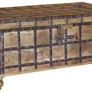 Wonderful Vintage teak trunk chest with top from Terra Nova Furniture Los Angeles 