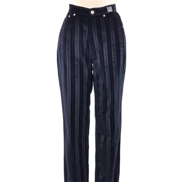 Versace Jeans Striped Velvet Pants