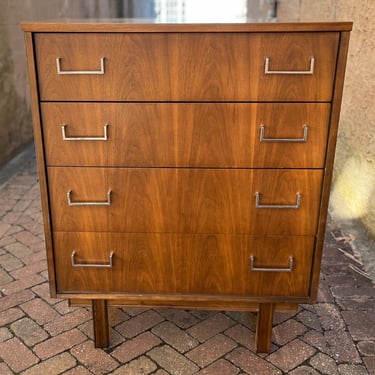 Walnut Four Drawer Chest