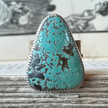 Sagitta Bronze Thick Band - Turquoise - Size 9a