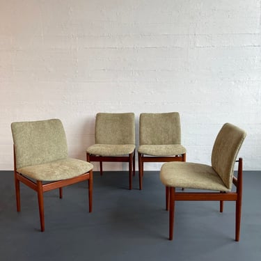 Danish Modern Upholstered Dining Chairs Model 191 By Finn Juhl