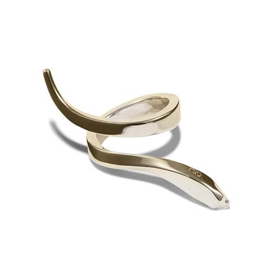 Pale Gold Isobel Snake Ring