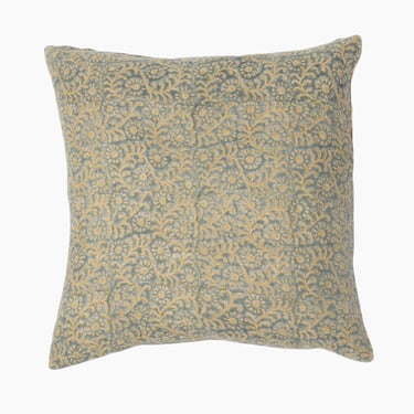 Kochin Teal Mustard Pillow