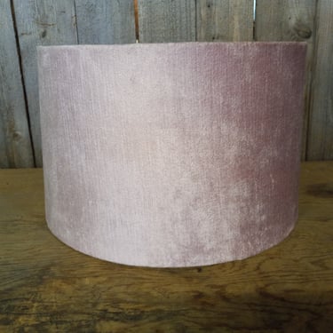 Exquisite Pink Velour Lamp Shade 25.25