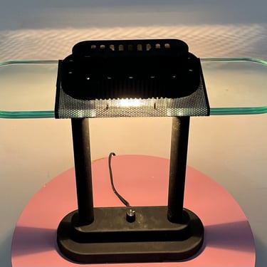 1980s Robert Sonneman Post Modern Halogen Desk Lamp 
