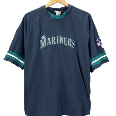 Vintage Seattle Mariners Embroidered T-Shirt Large