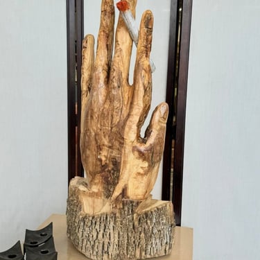 Smoking Hand Sculpture