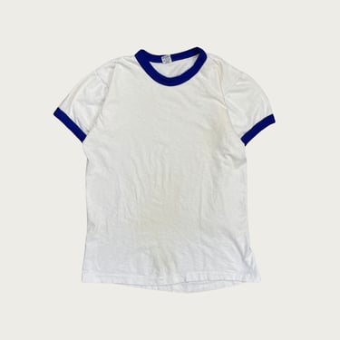 (M) Blue and White Ringer Tee