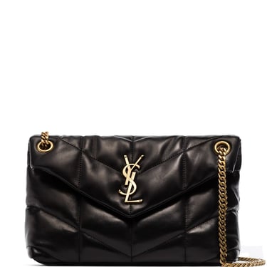 Saint Laurent Women Puffer Small Leather Shoulder Bag