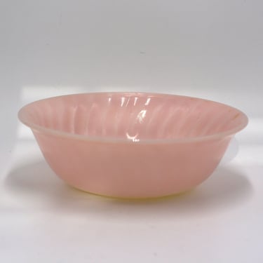 vintage Fire King pink swirl bowl 