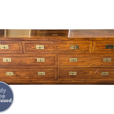 72" Unfinished 7 Drawer Henredon Vintage Dresser #08553