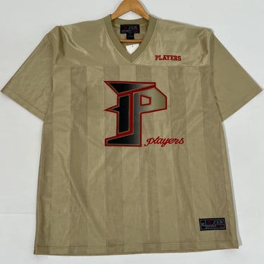 Vintage 1990's Playaz Gold Football Jersey Sz. XL