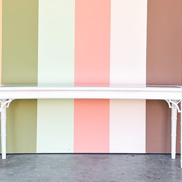 Chippendale Faux Bamboo Console
