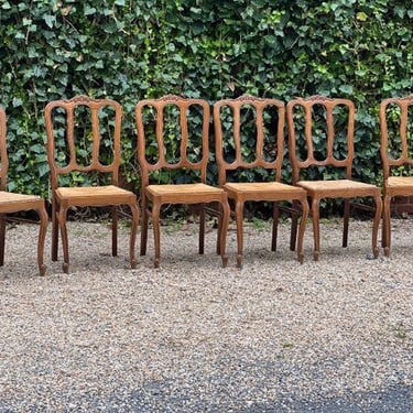 French Provincial Oak Chairs