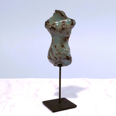 Female Goddess - Goddess Art - Fine Art Sculpture with Stand - Altar Art - Original Clay Art - Female Form 