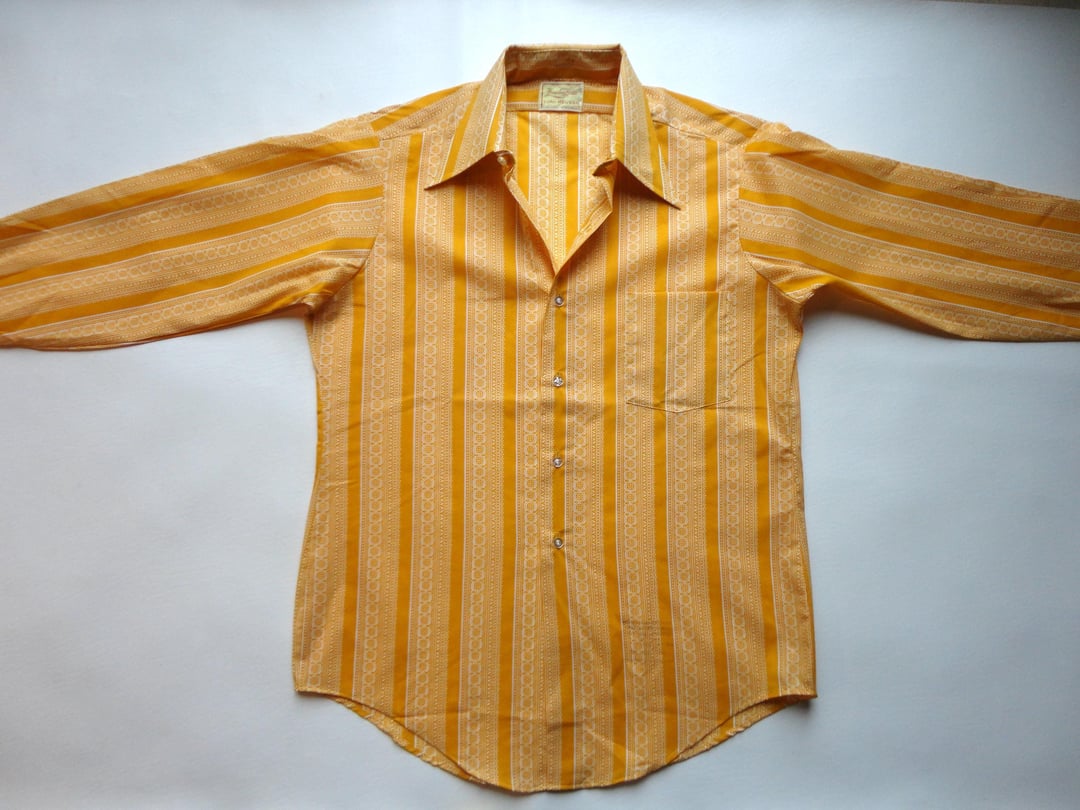 Vintage 1980s 90s Pier Connection Long Sleeve Narrow Collar