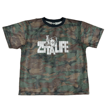 Vintage 25 Ta Life "Back Ta Basics” Mesh Camouflage Jersey