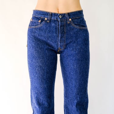 Vintage 80s LEVIS Preshrunk Indigo 501 High Waisted Jeans Unworn w/ Tags | Made in USA | Size 28/30 | DEADSTOCK | 1980s Levis Unisex Denim 
