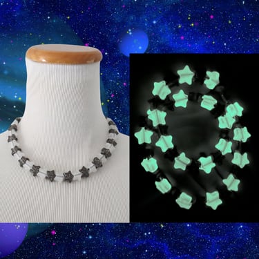 Glow in the Dark Star Necklace - Space Celestial Choker 