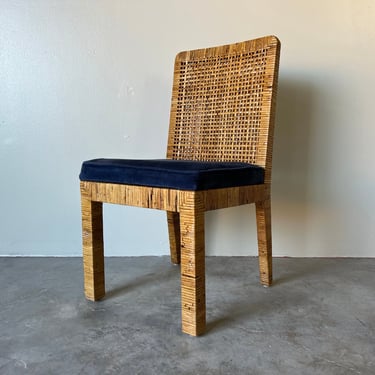 Mid-Century Billy Baldwin for Bielecky Brothers - Style Rattan Side - Desk Chair 