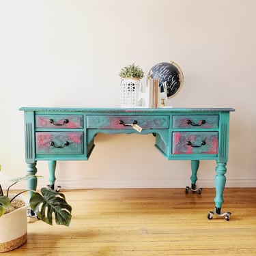 Traditional Desk with a Feisty Makeover
