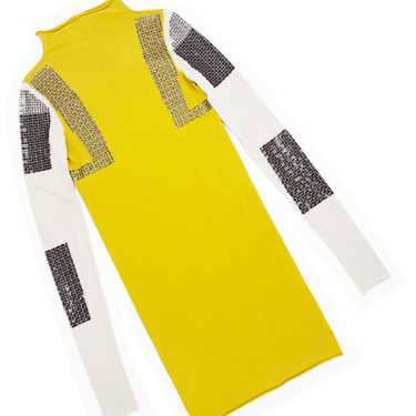 Rick Owens S/S 2017 yellow sequin top