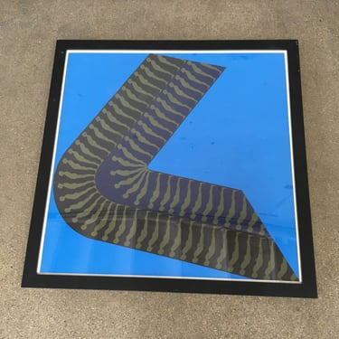 Ernest Trova Silkscreen &quot;Boomerang&quot; Pencil Signed and Dated 1967