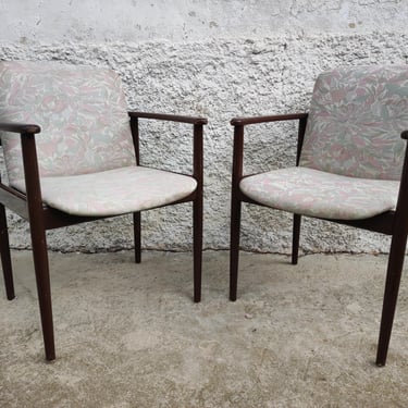 Vintage Pair of Dining Chairs / Retro Lounge Armchairs / Mid Century Stol Kamnik Chair / Vintage Upholstered Dining Chairs / 70s/ Yugoslavia 