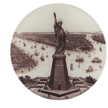 Lady Liberty 5 3/4&quot; Round Tray
