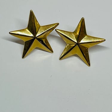 Gold Star Stud Earrings