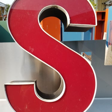 Steel LED Sign Letter 23 inches - S
