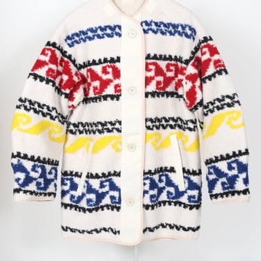 Himemma Reversible Fleece Coat - Mulitcolor