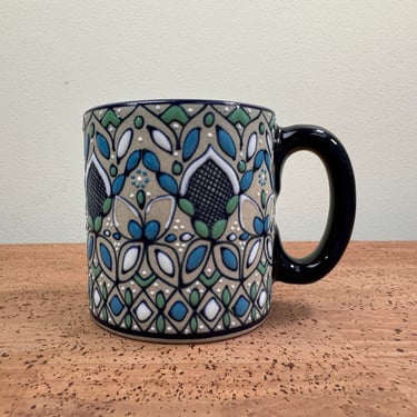 Javier Servin 陶器製マグカップ Javier Servin Ceramica | Blue Linea Handpainted Mug | Blue | The